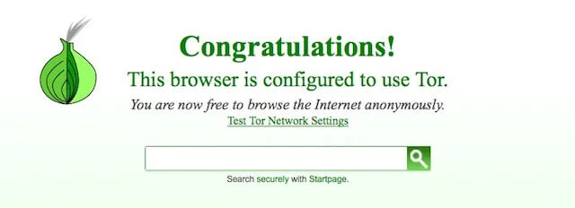 Tor browser bepul yuklab olish mumkin va veb-saytni anonim ravishda ishlatish uchun ishlatilishi mumkin.